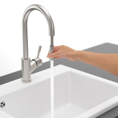 Robinet cuisine VILLEROY ET BOCH Umbrella flex acier massif
