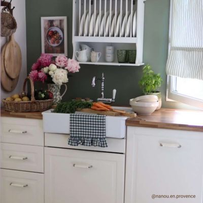 Robinet cuisine vintage chromé MARIUS