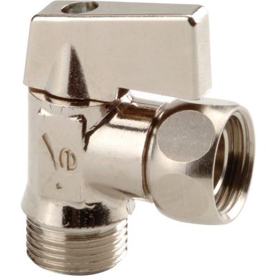 Robinet d'arrêt 1/4 de tour équerre manette métal - Sferaco