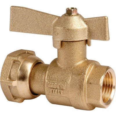 Robinet d'arrêt à boisseau sphérique - F 1/2' - F 3/4' - Avant et après compteur d'eau - Ravani