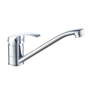 Robinet d'évier, robinet de cuisine à poignée unique, robinet de cuisine pivotant à 360 degrés, 20 cm, argent