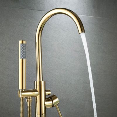 Robinet De Baignoire Au Sol Rea Lungo Gold