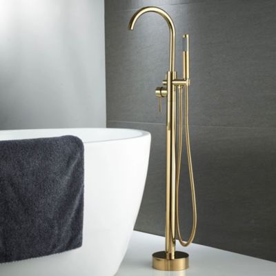 Robinet De Baignoire Au Sol Rea Lungo Gold