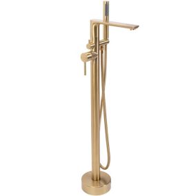 Robinet de baignoire autoportant REA Flores gold brush