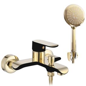 Robinet de baignoire REA Bloom black gold