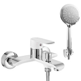 Robinet de baignoire REA Bloom white chrome