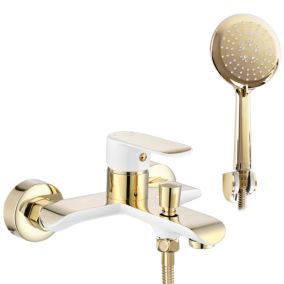 Robinet de baignoire REA Bloom white gold