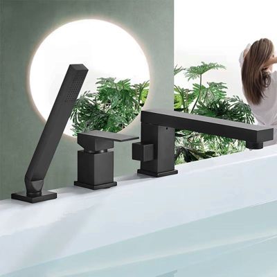 Robinet de baignoire REA Glen Black Trois Parties