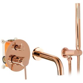 Robinet de baignoire REA Lungo Rose Gold + Box