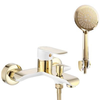 Robinet De Baignoire Rea My1805-3Wg Bloom White/Gold