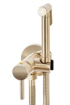 Robinet de bidet encastré REA Lungo loop gold brush