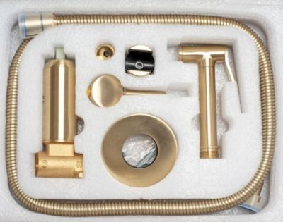 Robinet de bidet encastré REA Lungo loop gold brush