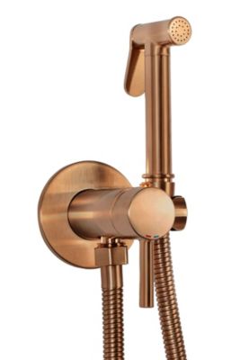 Robinet De Bidet Rea Loop Lungo Brush Copper