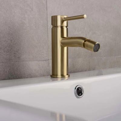 Robinet De Bidet Rea Lungo Brush Gold
