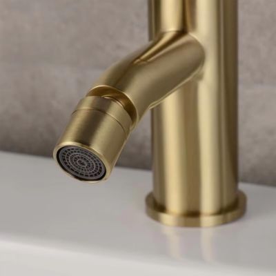 Robinet De Bidet Rea Lungo Brush Gold