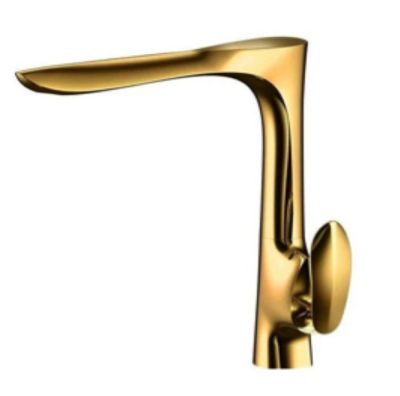 Robinet de cuisine 02916G en laiton doré collection Halys