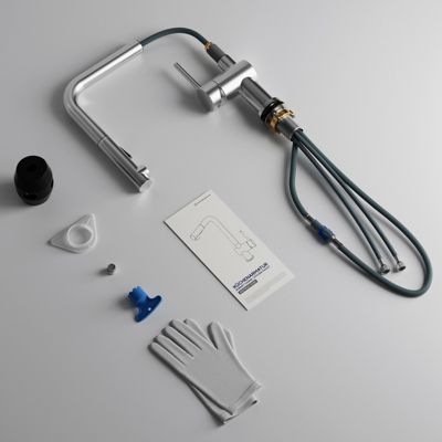 Robinet de Cuisine avec Douchette Extractible, Mitigeur Cuisine en Inox Mitigeur d'Évier avec 2 Modes de Sortie D'eau, Brossé