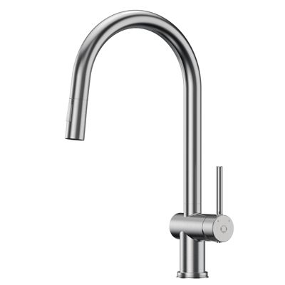Robinet de Cuisine avec Douchette Extractible, Mitigeur Cuisine en Inox Mitigeur d'Évier avec 2 Modes de Sortie D'eau, Brossé
