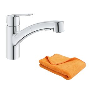 Robinet de cuisine avec douchette GROHE Start + microfibre