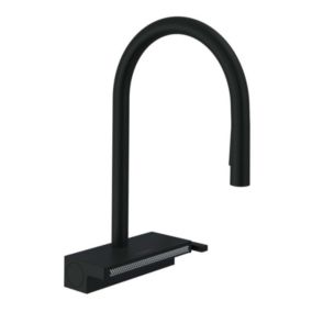 Robinet de cuisine avec douchette HANSGROHE Aquno Select M81 170 3 jets noir mat