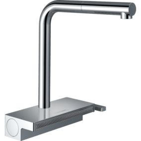 Robinet de cuisine avec douchette HANSGROHE Aquno Select M81 250 2 jets chromé