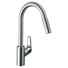 Robinet de cuisine avec douchette HANSGROHE Focus M41 240 2 jets chromé