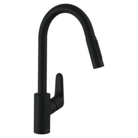 Robinet de cuisine avec douchette HANSGROHE Focus M41 240 2 jets noir mat