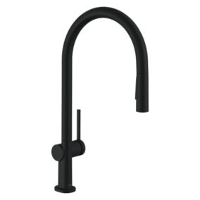 Robinet de cuisine avec douchette HANSGROHE Talis M54 210 2 jets noir mat