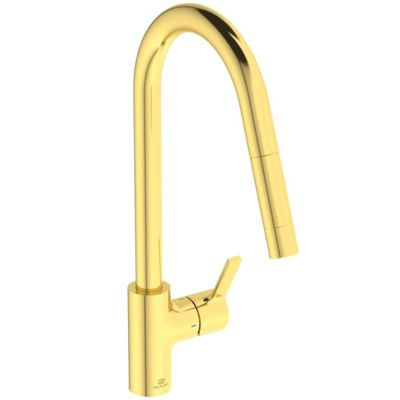 Robinet de cuisine avec douchette IDEAL STANDARD Gusto or