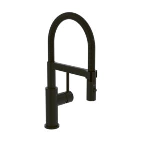 Robinet de cuisine avec douchette VILLEROY & BOCH Steel Expert Compact Noir mat