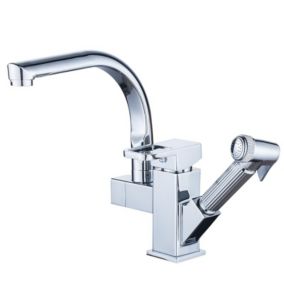 Robinet de cuisine Contemporain LED Laiton Chromé douchette étirable