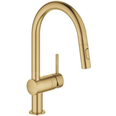 Robinet de cuisine GROHE bec extractible - Or