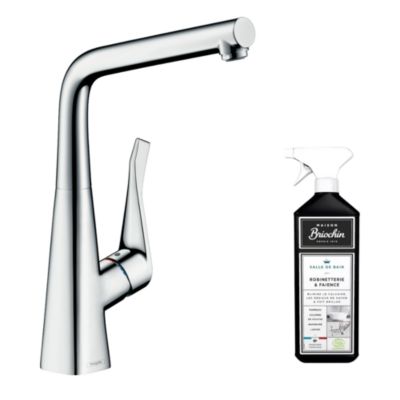 Robinet de cuisine HANSGROHE Metris M71 320 chromé + nettoyant Briochin