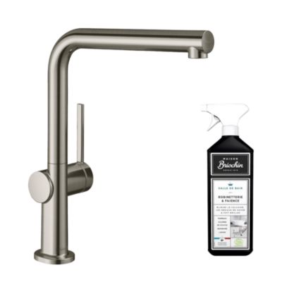 Robinet de cuisine HANSGROHE Talis M54 270 aspect acier inox + nettoyant Briochin