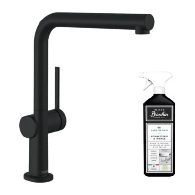 Robinet de cuisine HANSGROHE Talis M54 270 noir mat + nettoyant Briochin