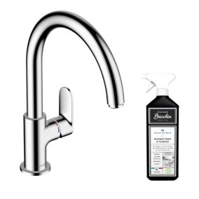 Robinet de cuisine HANSGROHE Vernis Blend M35 210 chromé + nettoyant Briochin