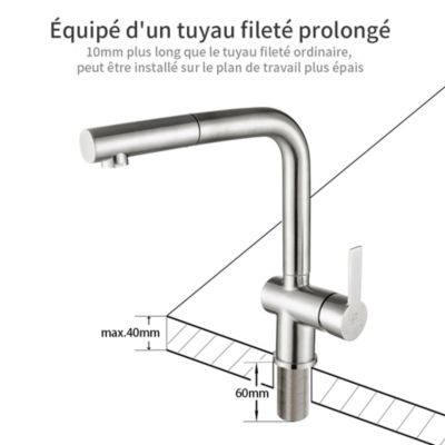 Blanco Kano S - Robinetterie D'évier Avec Douchette Extractible, Anthracite/ Chrome 525038