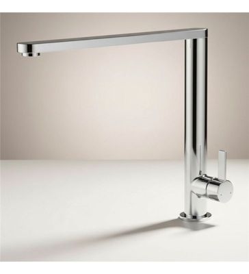Robinet de cuisine mitigeur pour évier 26 cm chromé avec fixation rapide