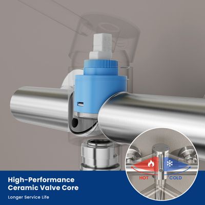 Robinet de Cuisine Mural avec Bec Orientable Cecipa max Mitigeur d'évier Pivotant à 360