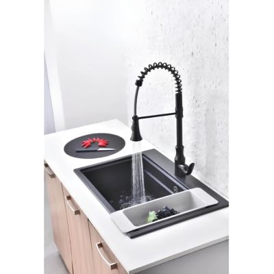 Robinet de cuisine à poser noir