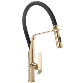 Robinet de cuisine REA Castor Black/Gold