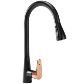 Robinet de cuisine REA Mild Black/Rose Gold