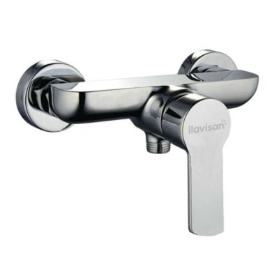 Robinet de douche monocommande SIX avec finition chromée brillante en laiton Kibath