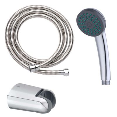 Robinet de douche monocommande SIX avec finition chromée brillante en laiton Kibath
