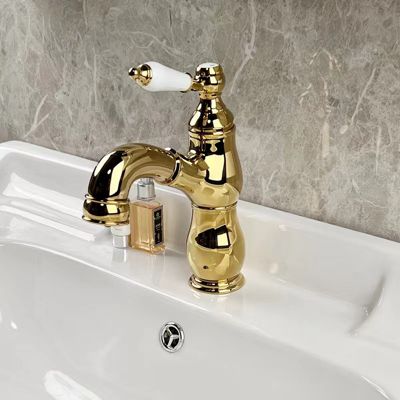 Robinet de lavabo doré Robinet de Cuisine Robinet de Cuisine Grand coude Tuyau évier de Cuisine Robinet Robinet mélangeur