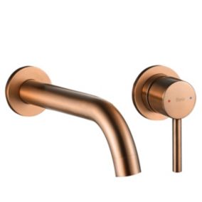 Robinet de lavabo encastré REA Lungo brushed copper + box