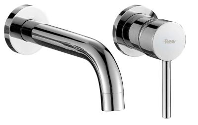 Robinet de lavabo encastré REA Lungo chrome + box
