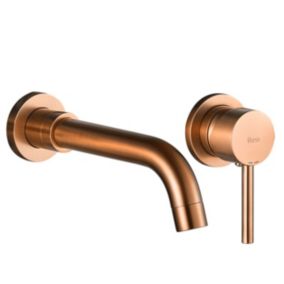 Robinet de lavabo encastré REA Lungo Long brushed copper + box