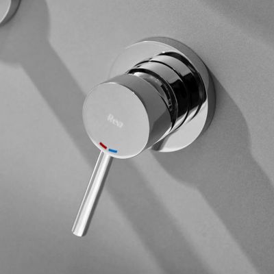 Robinet de lavabo encastré REA Lungo long chrome + box