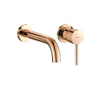 Robinet de lavabo encastré REA Lungo rose gold + box